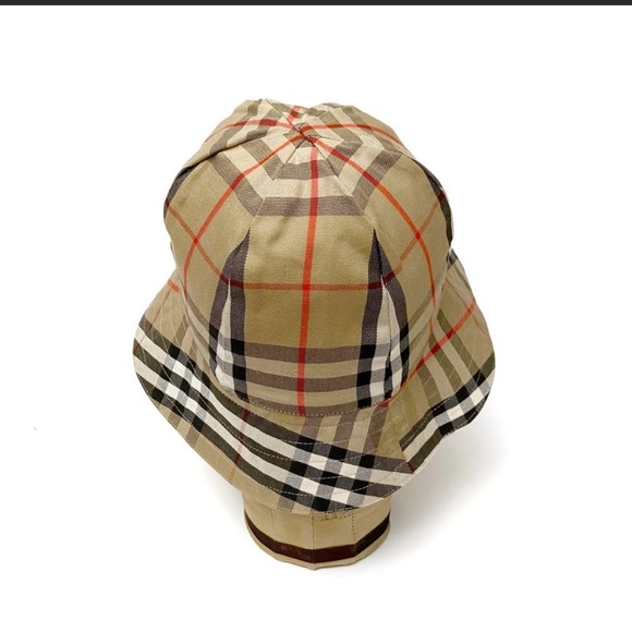 Vintage Burberry Nova Check Reversible Bucket Hat Cap Small/Medium AUTHENTICATED - Picture 2 of 6